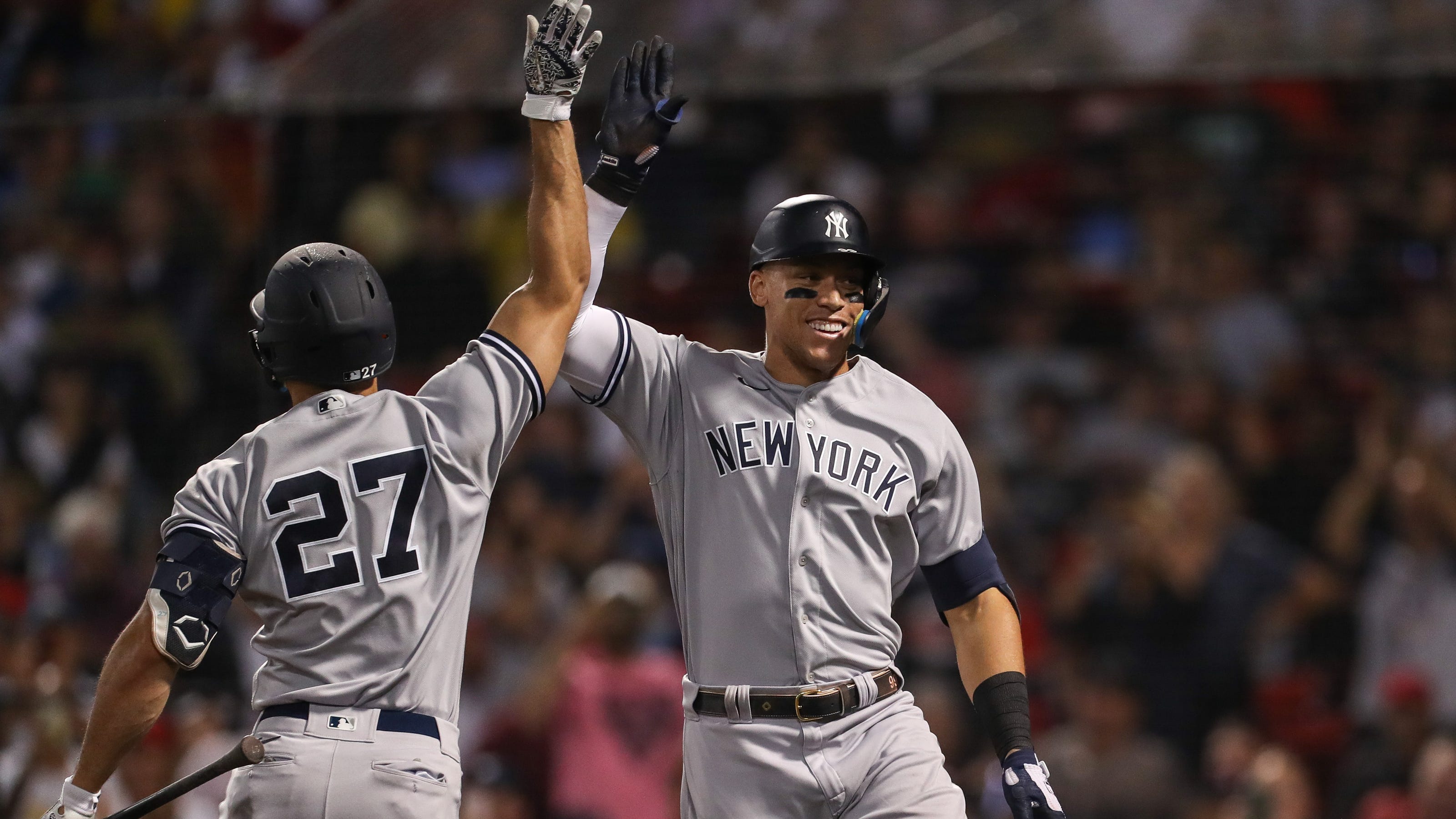 Aaron Judge's 3 Home Runs Power Yankees To Historic 9-Homer Game Aaron Judge's 3 Home Runs Power Yankees To Historic 9-Homer Game