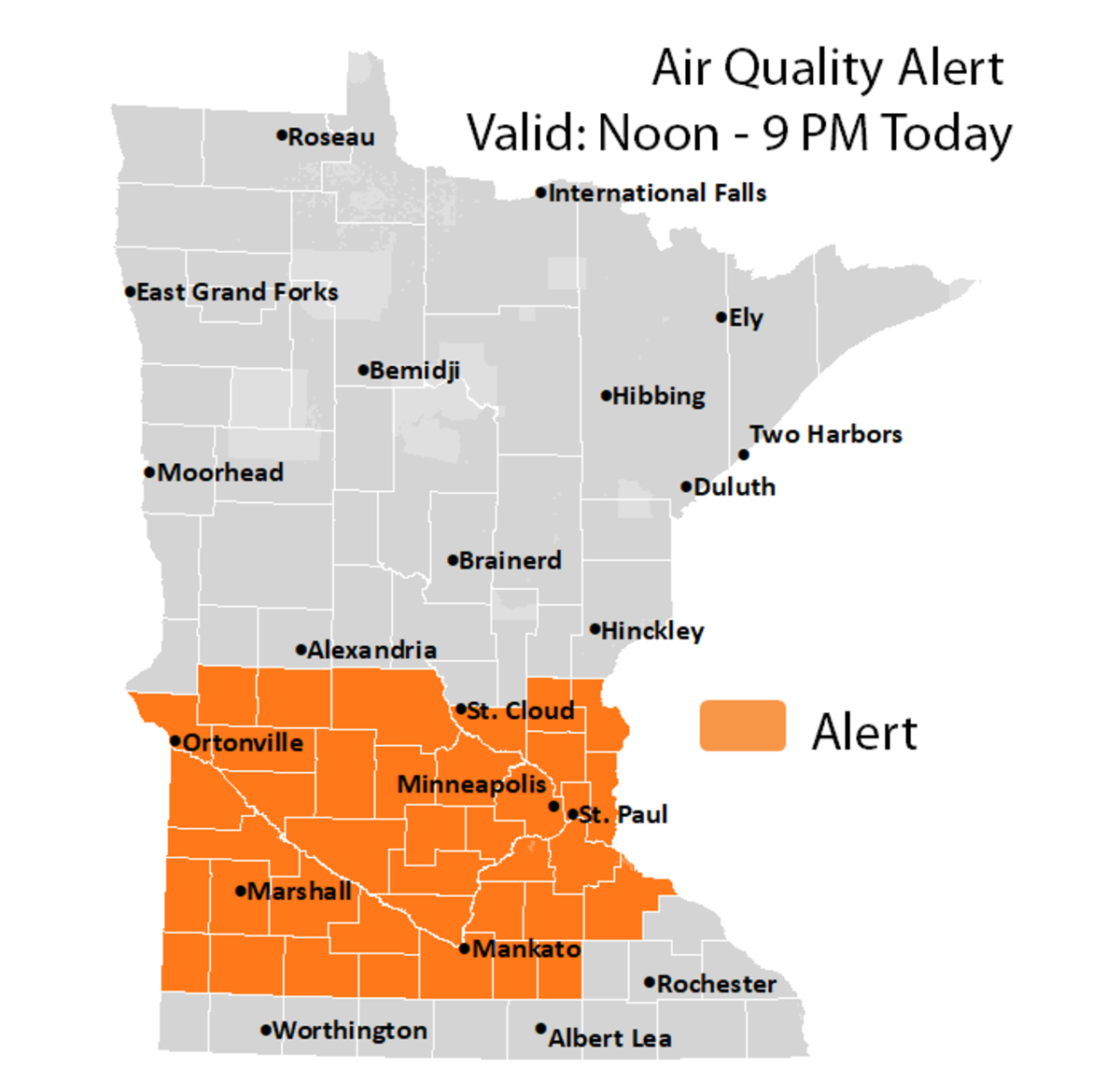 Air Quality Alert: Minnesota Suffers From Canadian Wildfire Smoke Air Quality Alert: Minnesota Suffers From Canadian Wildfire Smoke