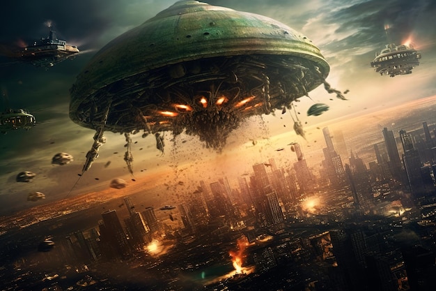 Alien Invasion: Earth's Survival In Question Alien Invasion: Earth's Survival In Question
