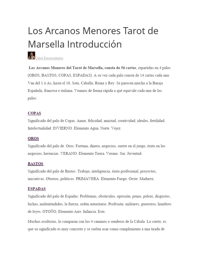 Aprende A Interpretar Los Arcanos Menores Del Tarot Aprende A Interpretar Los Arcanos Menores Del Tarot