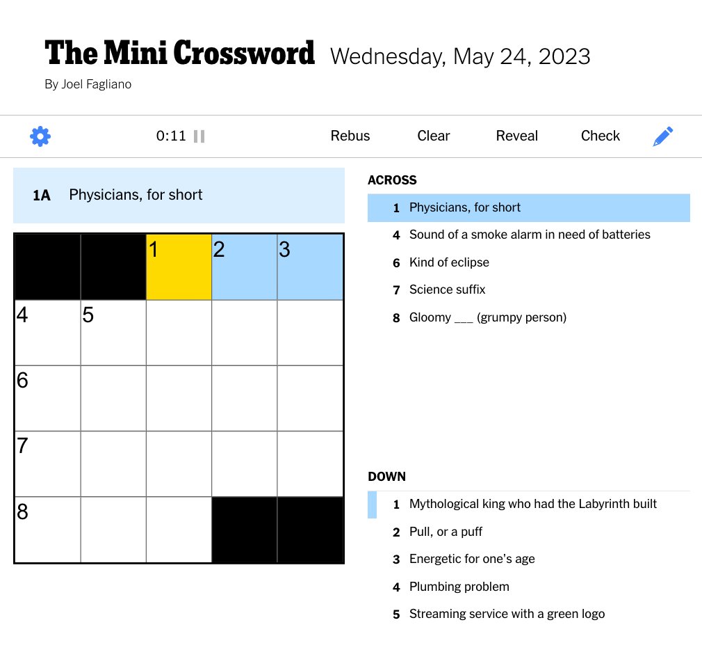 April 26, 2025 NYT Mini Crossword Puzzle Hints April 26, 2025 NYT Mini Crossword Puzzle Hints