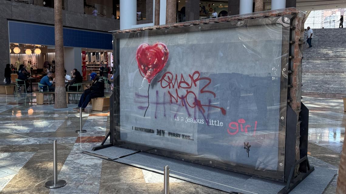 Banksy Auction: Iconic Broken Heart Wall On The Block Banksy Auction: Iconic Broken Heart Wall On The Block