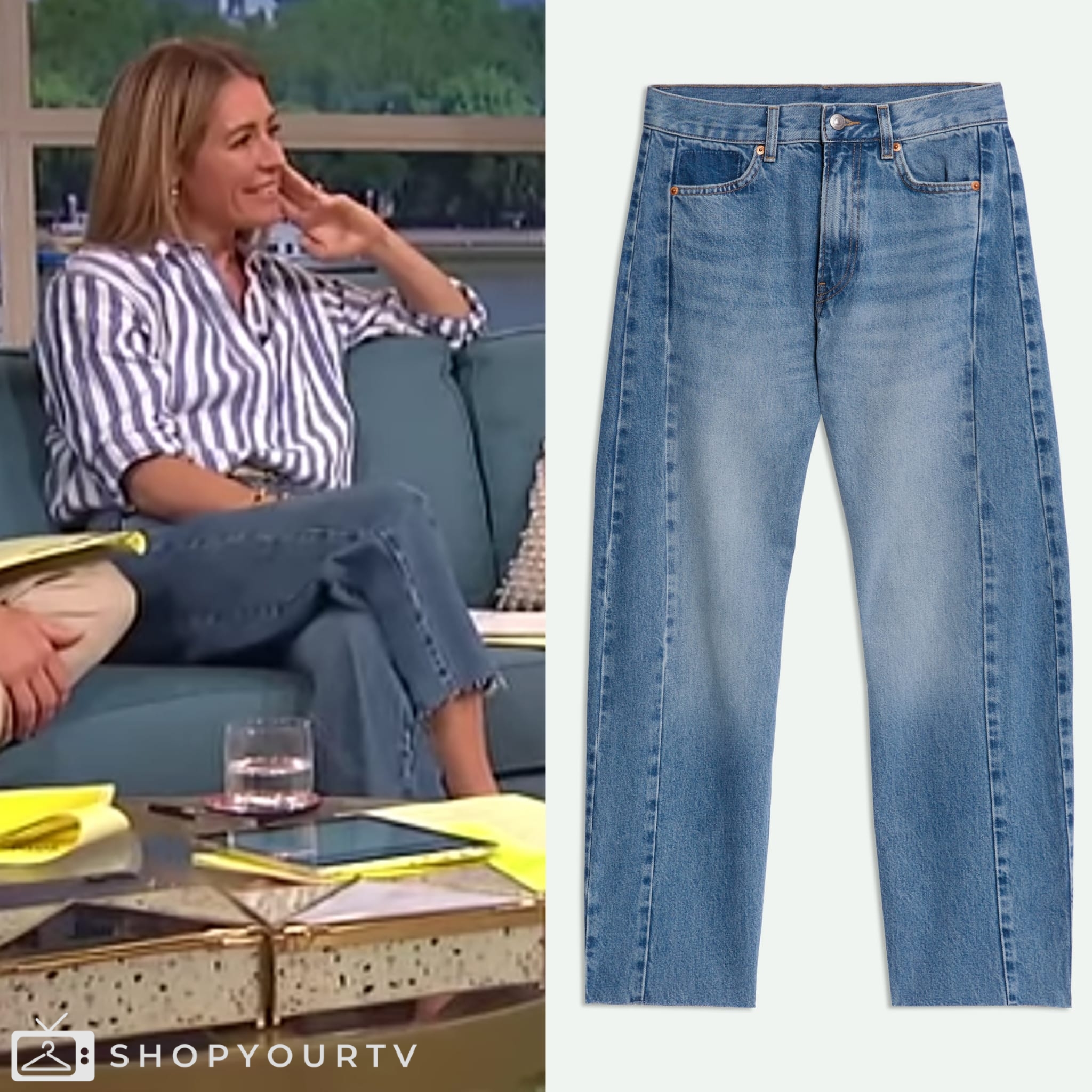 Cat Deeley's Cowboy-Chic Denim Midi Dress: Get The Look Cat Deeley's Cowboy-Chic Denim Midi Dress: Get The Look