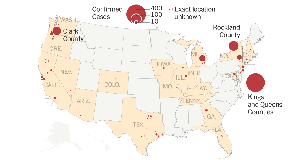 Current Measles Outbreak: Where Cases Are Reported Across The United States Current Measles Outbreak: Where Cases Are Reported Across The United States