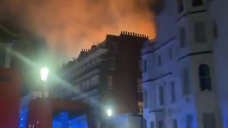 East London Blaze: 125 Firefighters Fight Shop Fire East London Blaze: 125 Firefighters Fight Shop Fire