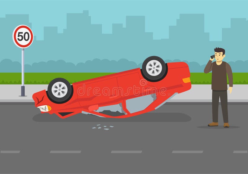 Emergency Services Respond To M56 Crash: Car Overturn And Casualty Emergency Services Respond To M56 Crash: Car Overturn And Casualty
