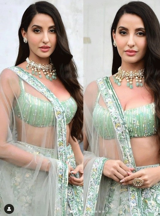 Ethnic Glam: Nora Fatehi's Best Floral Saree Moments