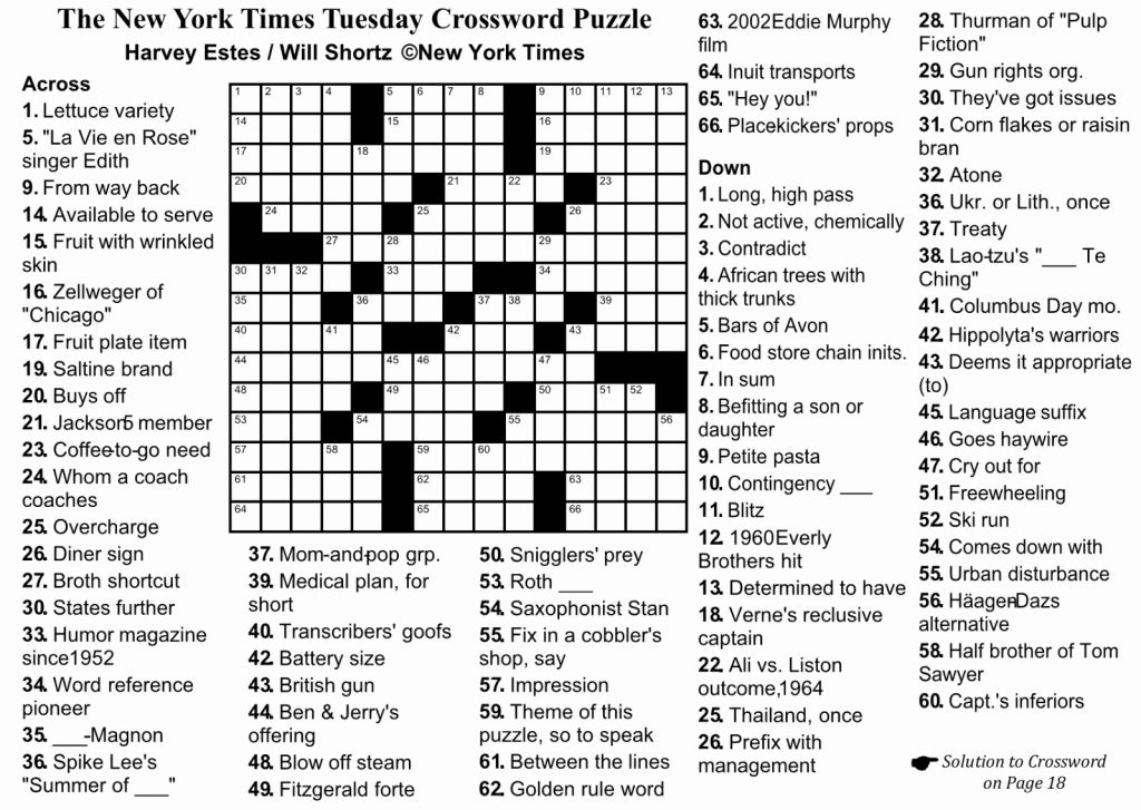 Full Solutions: NYT Crossword Puzzle - April 25, 2025 Full Solutions: NYT Crossword Puzzle - April 25, 2025