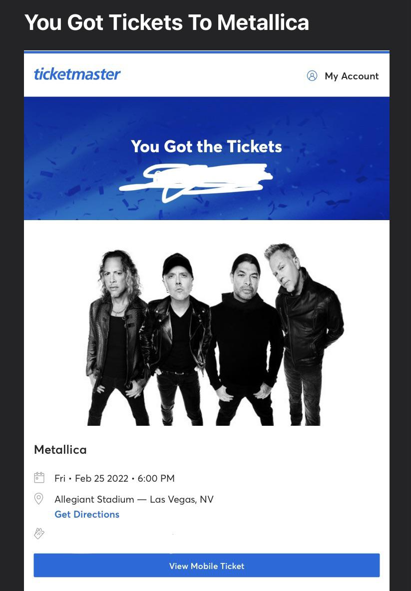 Getting Tickets For Metallica's Glasgow Hampden Show Getting Tickets For Metallica's Glasgow Hampden Show