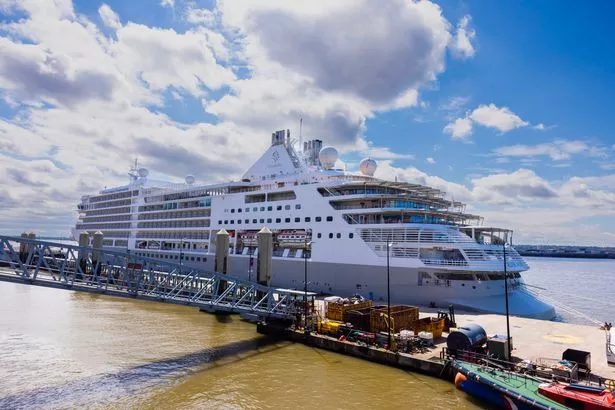 Giant Cruise Vessel (€360m) Docked In Liverpool Giant Cruise Vessel (€360m) Docked In Liverpool