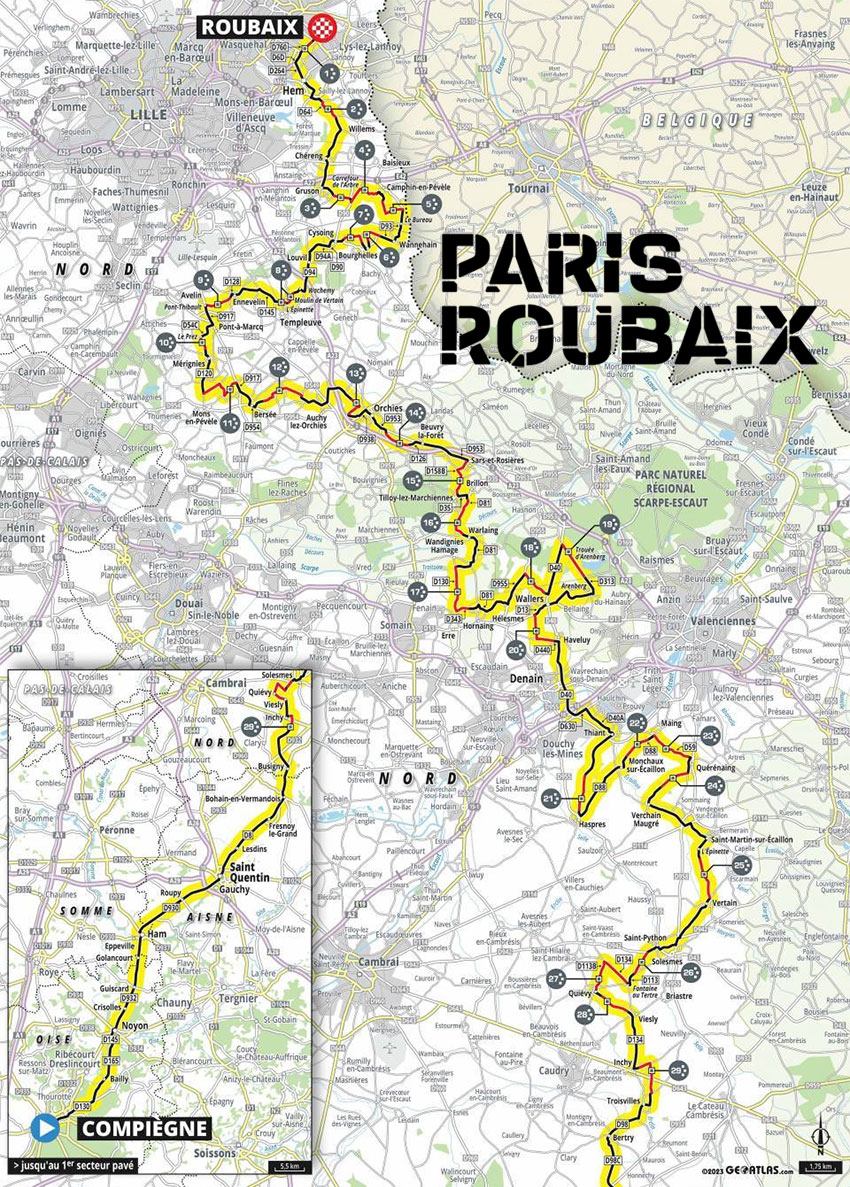 Gravel Tech At Paris-Roubaix 2025: Massive Tires & Clever Hacks Gravel Tech At Paris-Roubaix 2025: Massive Tires & Clever Hacks