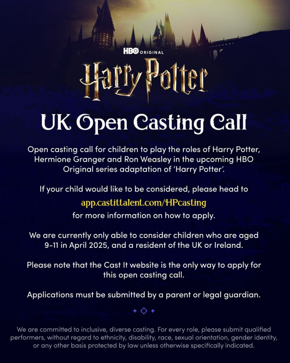 Harry Potter TV Series: Casting News For Harry, Hermione, And Ron Harry Potter TV Series: Casting News For Harry, Hermione, And Ron