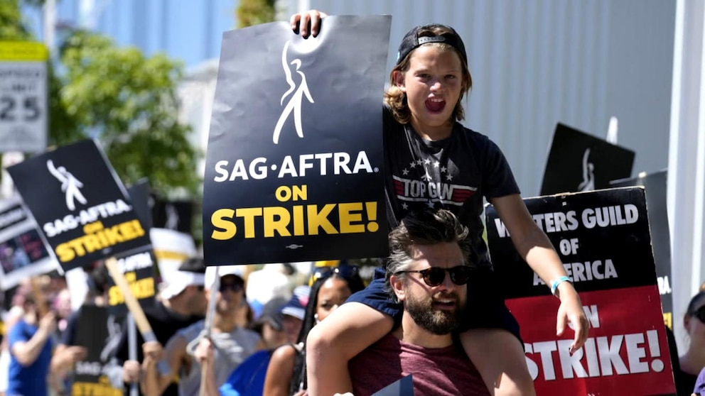Hollywood Production Grinds To Halt Amidst Actors' And Writers' Strike Hollywood Production Grinds To Halt Amidst Actors' And Writers' Strike