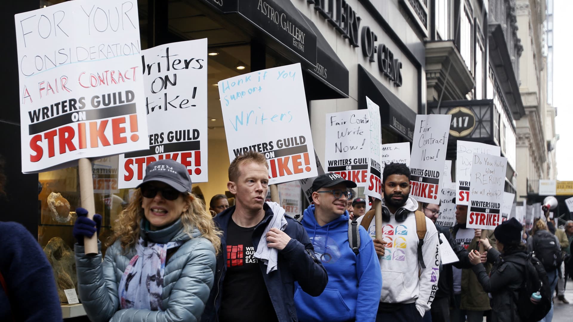 Hollywood Production Halts As Actors And Writers Strike Together Hollywood Production Halts As Actors And Writers Strike Together