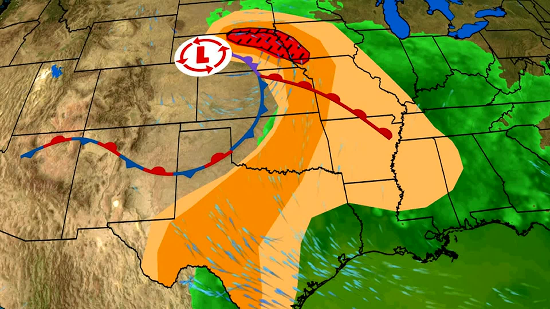 Increased Storm Chance Overnight, Severe Potential Monday Increased Storm Chance Overnight, Severe Potential Monday