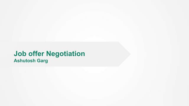 Job Offer Negotiation: Strategies For Handling A 'Best And Final' Offer Job Offer Negotiation: Strategies For Handling A 'Best And Final' Offer