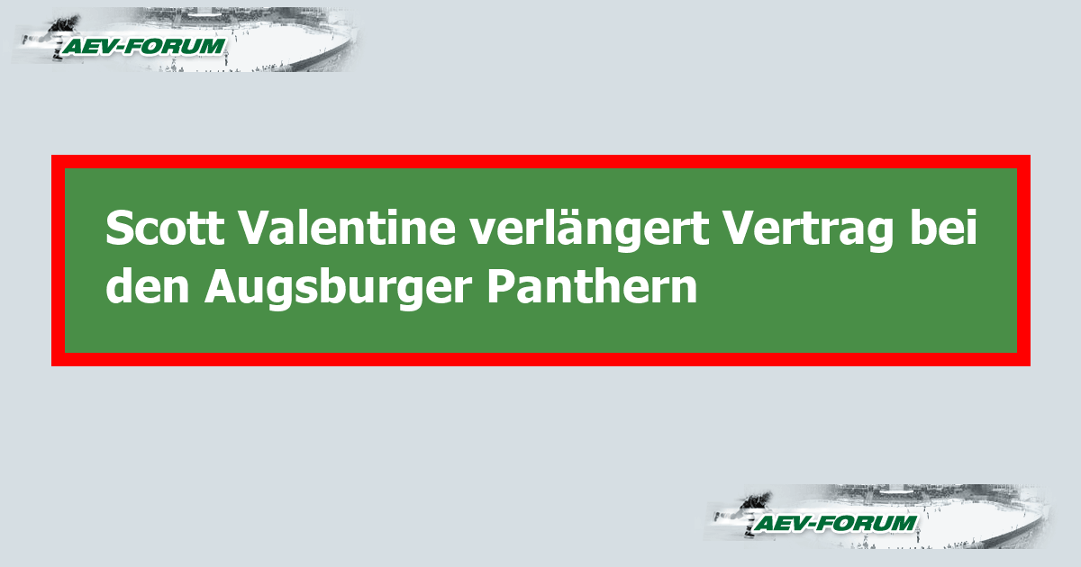 Kein Volek Mehr Bei Den Augsburger Panthern: Die Folgen Kein Volek Mehr Bei Den Augsburger Panthern: Die Folgen