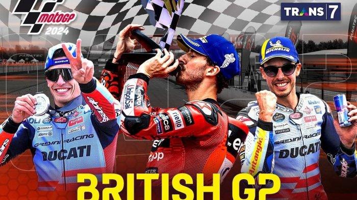 Link Nonton Live Streaming MotoGP Inggris: Race Sprint Jam 20.00 WIB Link Nonton Live Streaming MotoGP Inggris: Race Sprint Jam 20.00 WIB
