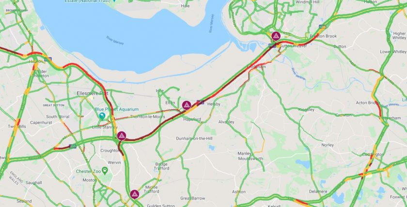 M56 Collision: Cheshire/Deeside Border Delays M56 Collision: Cheshire/Deeside Border Delays