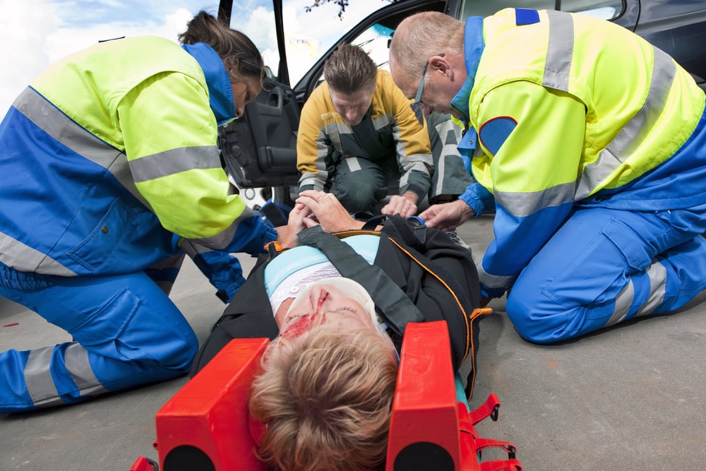 M56 Motorway Crash: Car Overturns, Paramedics Treat Casualty M56 Motorway Crash: Car Overturns, Paramedics Treat Casualty