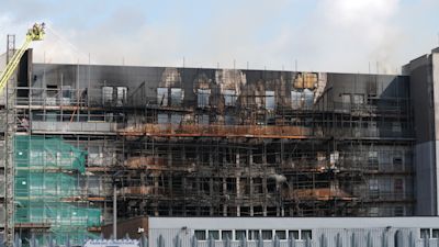 Massive Fire Engulfs East London Shop; 125 Firefighters Respond Massive Fire Engulfs East London Shop; 125 Firefighters Respond