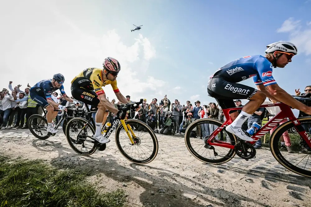Mathieu Van Der Poel Completes Paris-Roubaix Hat-Trick Mathieu Van Der Poel Completes Paris-Roubaix Hat-Trick