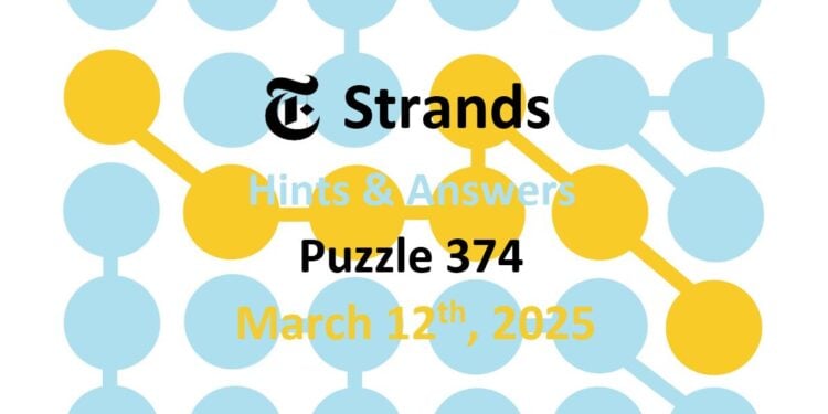NYT Strands Game 374: Hints And Solutions For Wednesday, March 12 NYT Strands Game 374: Hints And Solutions For Wednesday, March 12