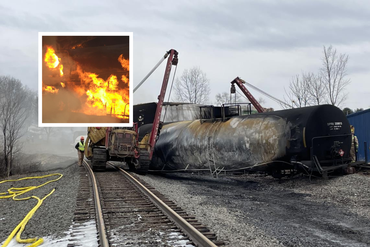 Ohio Train Derailment: Toxic Chemical Lingering In Buildings Ohio Train Derailment: Toxic Chemical Lingering In Buildings