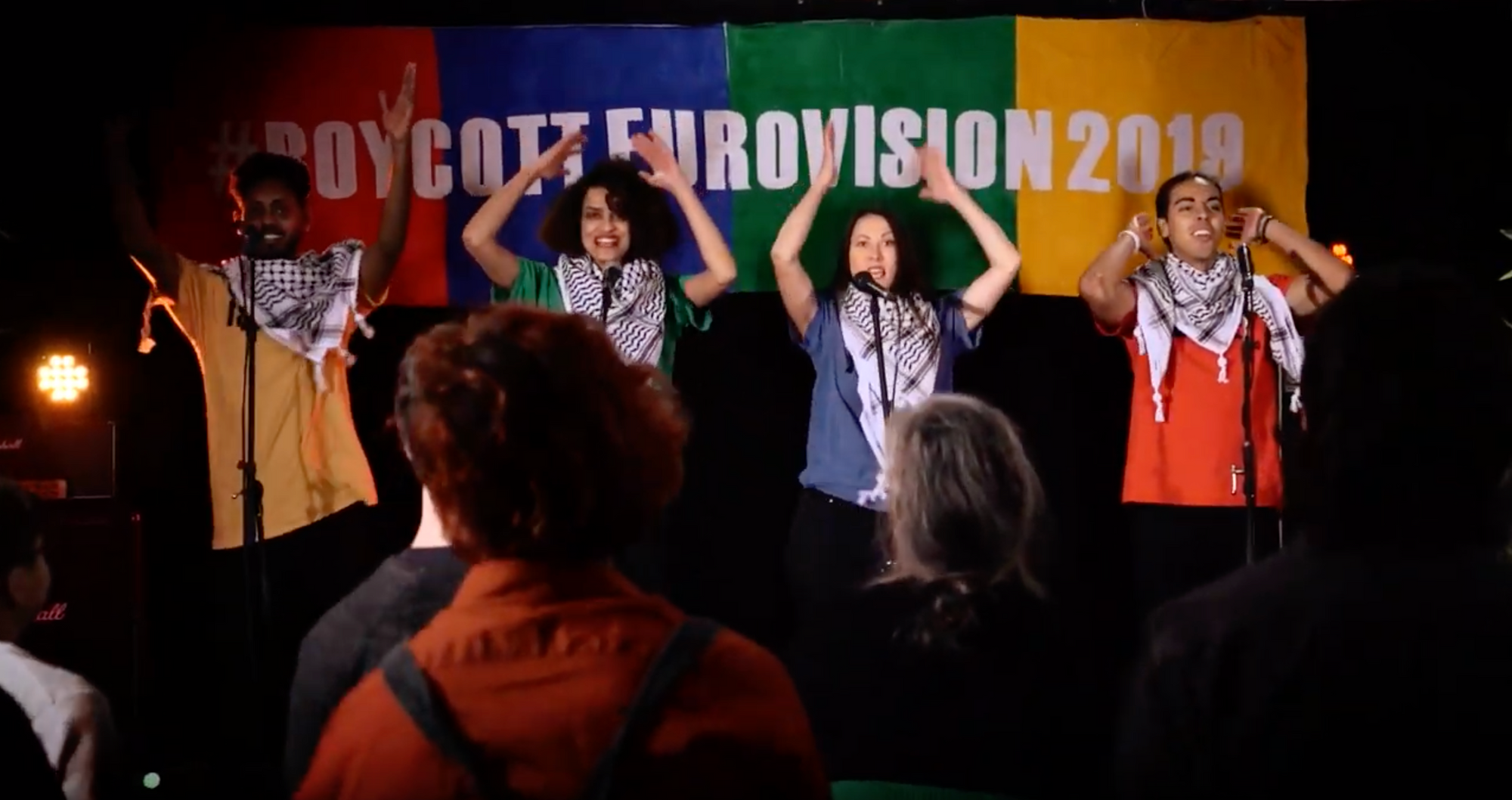 Protesters Urge Eurovision Boycott Of RTE And BBC Protesters Urge Eurovision Boycott Of RTE And BBC