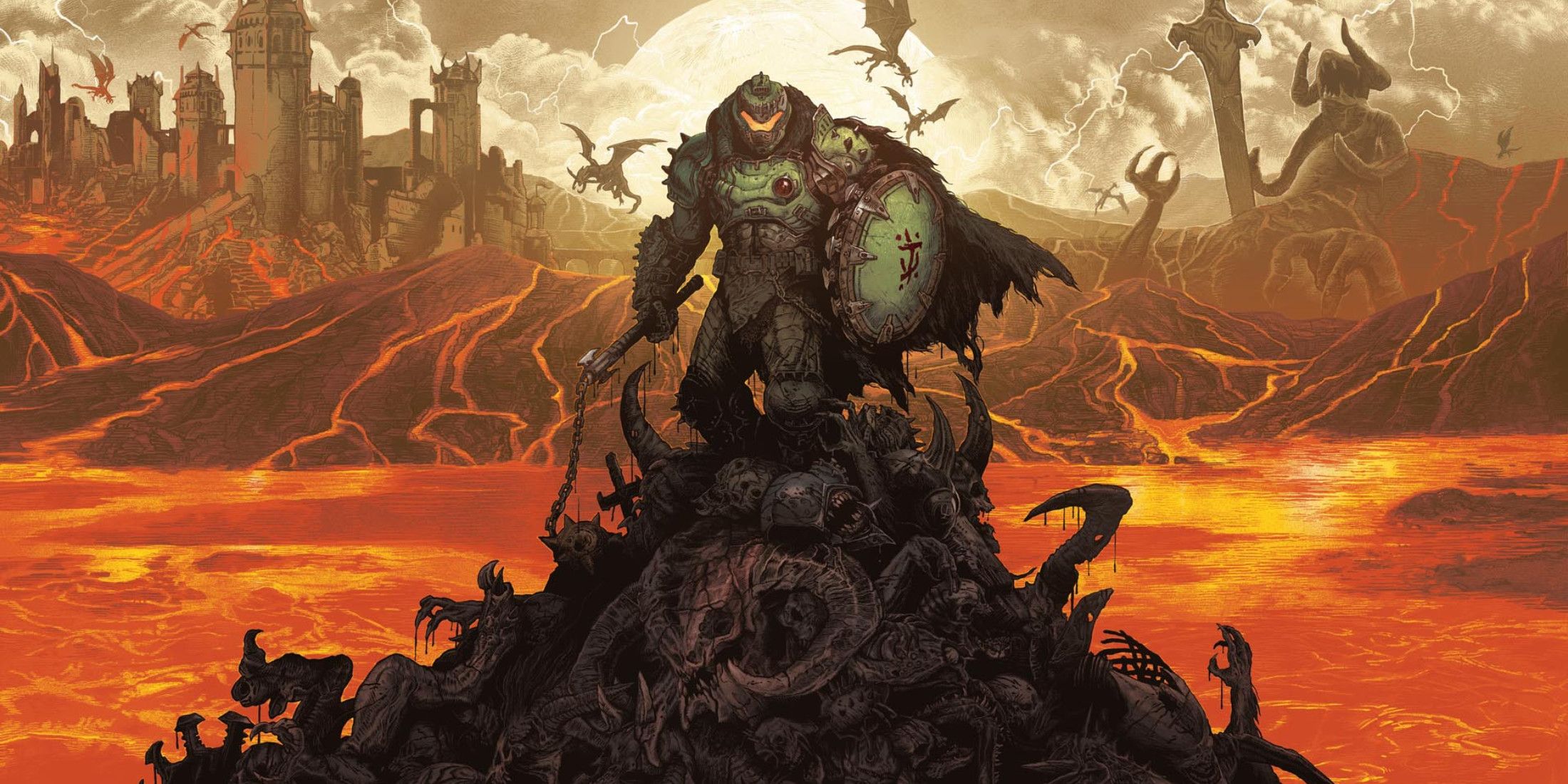 PS5 Exclusive: DOOM Eternal Dark Ages DLC Shows Off New Environment PS5 Exclusive: DOOM Eternal Dark Ages DLC Shows Off New Environment