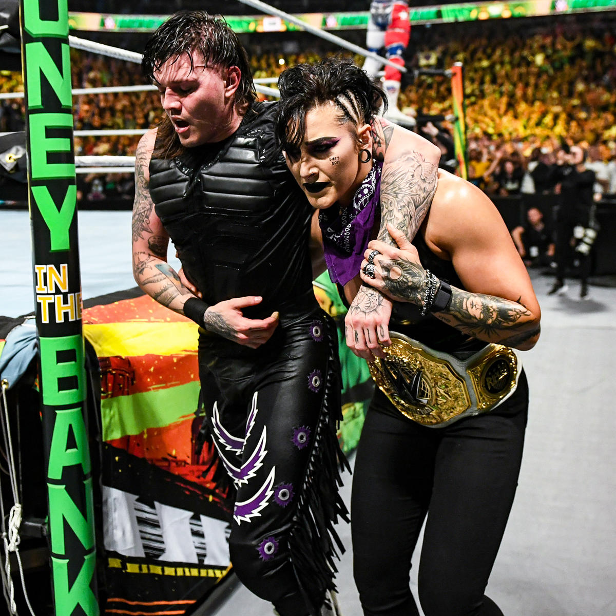 Roxanne Perez & Rhea Ripley: Money In The Bank Ladder Match Qualification Secured Roxanne Perez & Rhea Ripley: Money In The Bank Ladder Match Qualification Secured