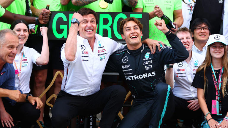 Toto Wolff Hints At George Russell's Long-Term Mercedes Deal Toto Wolff Hints At George Russell's Long-Term Mercedes Deal