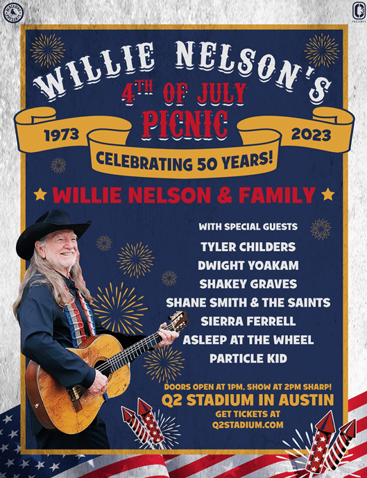 Willie Nelson's 4th Of July Picnic: A Texas Tradition Returns Willie Nelson's 4th Of July Picnic: A Texas Tradition Returns