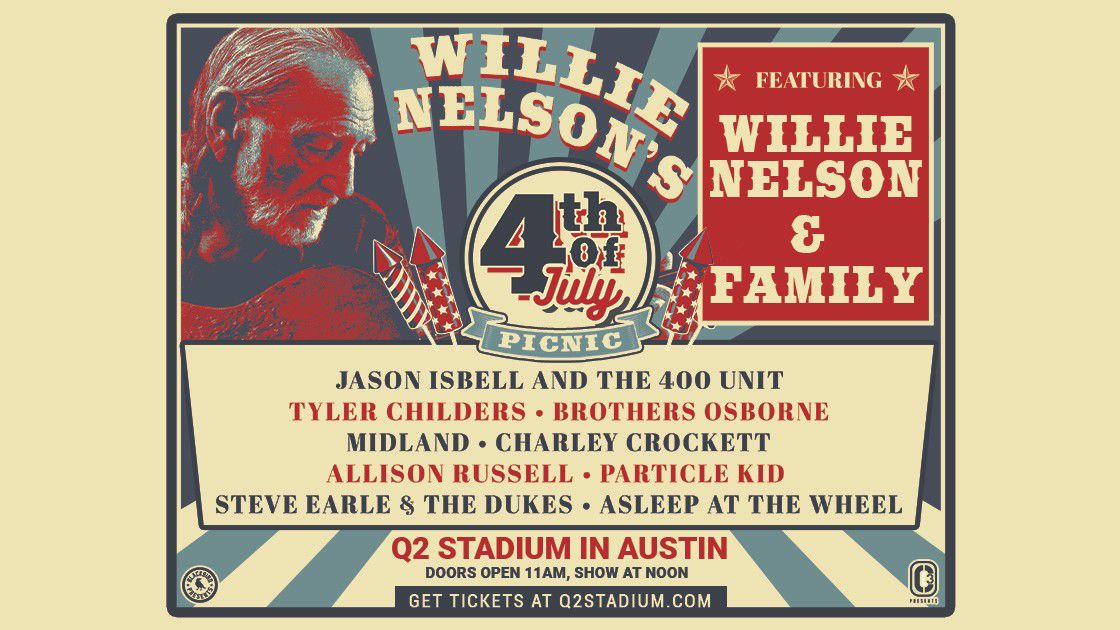 Willie Nelson's 4th Of July Picnic Returns To Texas Willie Nelson's 4th Of July Picnic Returns To Texas